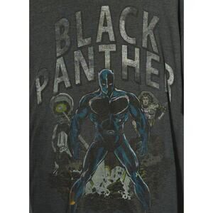Marvel Black Panther T Shirt 2XL Mens Gray Graphic Superhero Comic Movie Tee